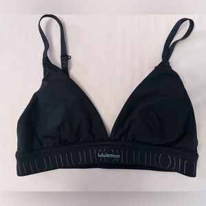 lululemon Black Triangle Sports Bra Womens